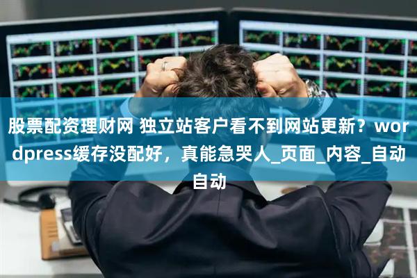 股票配资理财网 独立站客户看不到网站更新？wordpress缓存没配好，真能急哭人_页面_内容_自动